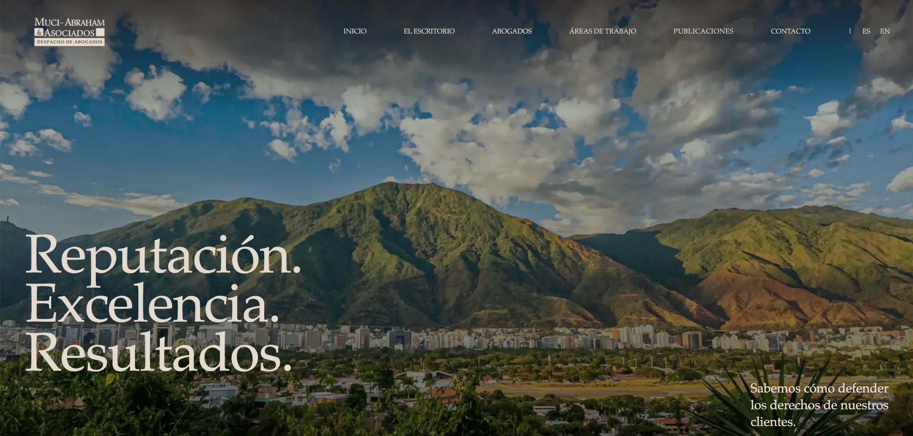 Sitio en vivo de Muci-Abraham & Asociados