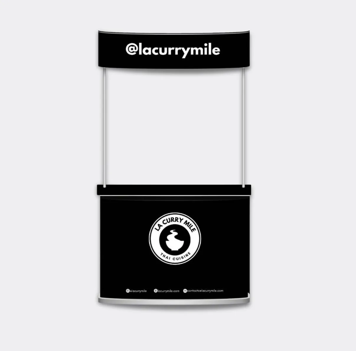 Stand de marca La Curry Mile en punto de venta